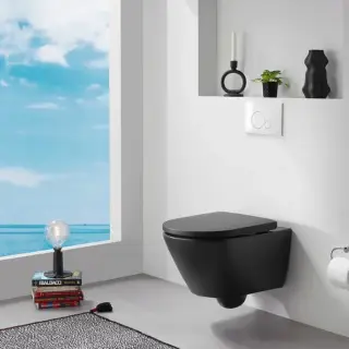 Duravit D-Neo Унитаз подвесной безободковый 37x54 см, цвет: антрацит матовый 2577098900