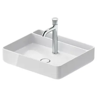 Duravit Bento Starck Box Раковина накладная 55x46x14h см, без перелива, цвет: белый глянцевый 2381552071