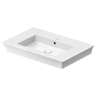 Duravit White Tulip Раковина накладная 75x49x15.5h см, с переливом, цвет: белый глянцевый 23637500601