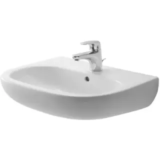 Duravit D-Code Раковина подвесная 55x43x17.5h см, с переливом, цвет: белый глянцевый 23105500002