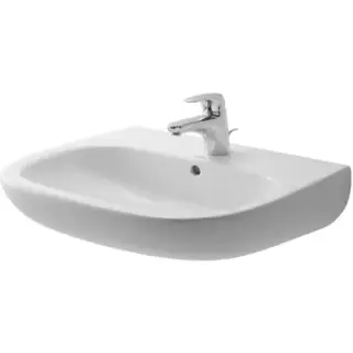 Duravit D-Code Раковина подвесная 60x46x18h см, с переливом, цвет: белый глянцевый 23106000002