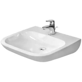 Duravit D-Code Раковина подвесная 60x55.5x15.5h см, без перелива, цвет: белый глянцевый 23136000002