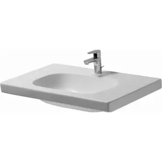 Duravit D-Code Раковина подвесная 85x48x18h см, без перелива, цвет: белый глянцевый 03528500002