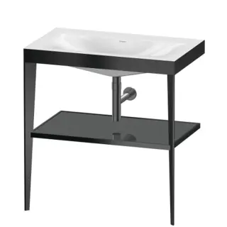 Duravit XViu Консоль для раковины 80x48x85h см, цвет: black matt/flannel grey high gloss lacquer XV4715NB289