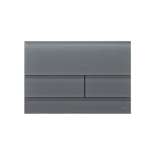 Tece Square Кнопка смыва для унитаза, стекло, цвет: серый сатинированный 9240826