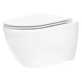 Tece Spring Унитаз подвесной 36х53 см, безободковый с крышкой, цвет: белый глянцевый 9700998P
