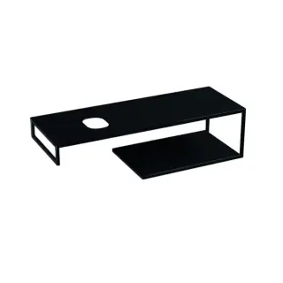 Kerasan Louise Консоль под раковину 140x50 см, подвесная с полкой, цвет: Nero matt 9322k5