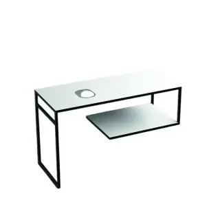 Kerasan Louise Консоль под раковину 120x50 см, напольная с полкой, цвет: Bianco matt 9332k4