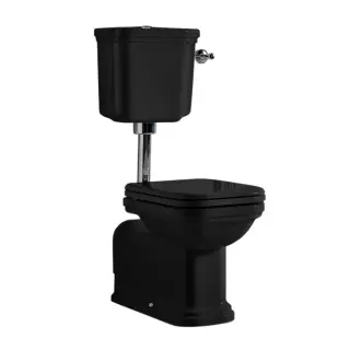 Kerasan Waldorf Бачок для унитаза, для монтажа с низкой трубой, цвет: Nero lucido 418204 Nero lucido