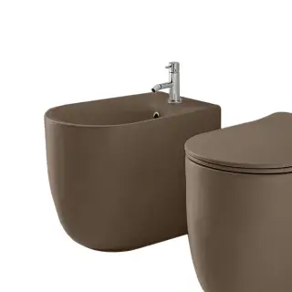 Kerasan Nolita Биде напольное 35x55 см, с 1 отверстием под смеситель и креплением, цвет: Bruno matt 532088 *1