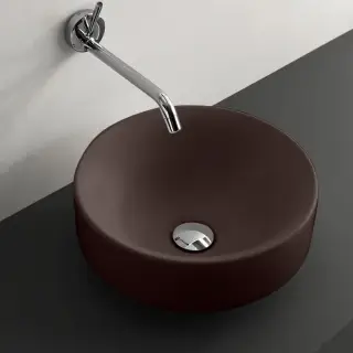 Kerasan Cento Раковина чаша d45x18h см, без перелива, цвет: Borgogna matt 355775 Borgogna matt *0