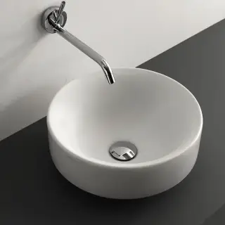 Kerasan Cento Раковина чаша d35x18h см, без перелива, цвет: Bianco matt 355830