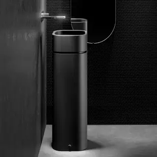 Kerasan Hako Раковина для напольной установки d30x15h см, без перелива, цвет: Nero matt 554331