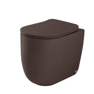 Kerasan Nolita Унитаз приставной 55x35 см, безодобковый, смыв торнадо, цвет: Borgogna matt 531975