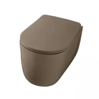 Kerasan Nolita Унитаз подвесной 55x35 см, безободковый, с креплением, цвет: Bruno matt 531488