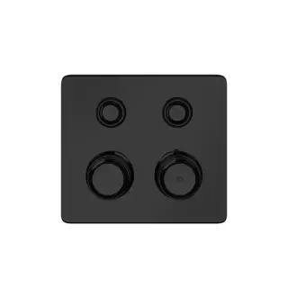 Gessi Hi-Fi Eclectic Термостат для ванны встраиваемый,2 потребителя,внешняя часть, цвет: matte black 65232#299