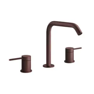 Gessi 316 Flessa Смеситель для раковины без донного клапана двухвентильный, цвет: copper brushed PVD 54012#708