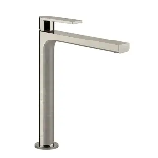 Gessi Via Manzoni Смеситель для раковины высокий без дон. клап. однорыч., цвет: finox brushed nickel 38609#149