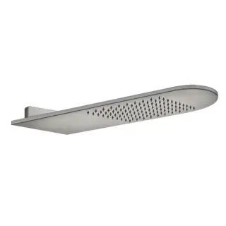 Gessi 316 Верхний душ настенный 10x62 см 1 вид струи, цвет: steel brushed 45163#239