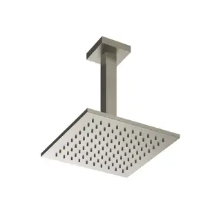 Gessi Emporio Shower Верхний душ 20x20 см, кронштейн потолочный 26 см, цвет: finox brushed nickel 47374#149