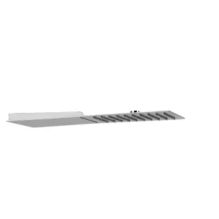 Gessi Tremillimetri Верхний душ настенный 19,5x55 см 2 вида струи, цвет: steel brushed 33063#239