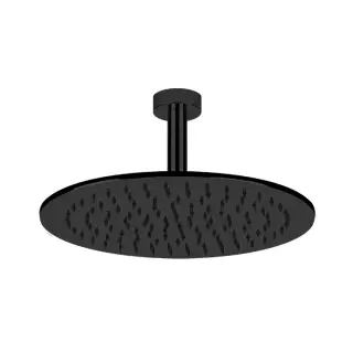 Gessi Emporio Shower Верхний душ 30 см 1 вид струи, кронштейн потолочный 25,9 см, цвет: matte black 47370#299