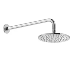 Gessi Emporio Shower Верхний душ 20 см 1 вид струи, кронштейн настенный 36,6 см, цвет: chrome 47382#031
