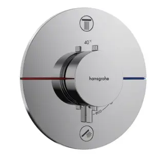 Hansgrohe ShowerSelect S Термостат для душа встраиваемый на 2 потребителя, цвет: хром 15556000