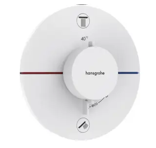 Hansgrohe ShowerSelect S Термостат для душа встраиваемый на 2 потребителя, цвет: матовый белый 15556700