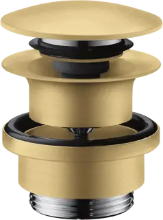 Axor Донный клапан Push-Open для раковины и биде, универсальный, латунь, цвет: шлифованное золото 51300250
