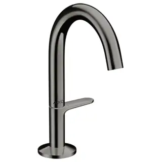 Axor One Смеситель для раковины высокий на 1 отверстие с дон. клап., цвет: полированный черный хром 48010330