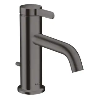 Axor One Смеситель для раковины на 1 отверстие с донным клапаном, цвет: шлифованный черный хром 48000340