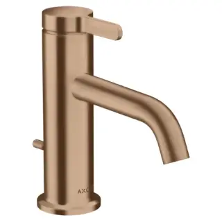 Axor One Смеситель для раковины на 1 отверстие с донным клапаном, цвет: шлифованное розовое золото 48000310