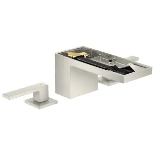 Axor MyEdition Смеситель для раковины на 3 отверстия с донным клапаном, цвет: нержавеющая сталь 47052800