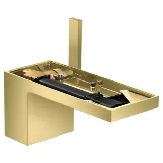 Axor MyEdition Смеситель для раковины на 1 отверстие с донным клапаном, цвет: шлифованная латунь 47012950