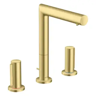 Axor Uno Смеситель для раковины на 3 отверстия с донным клапаном, цвет: шлифованная латунь 45133950