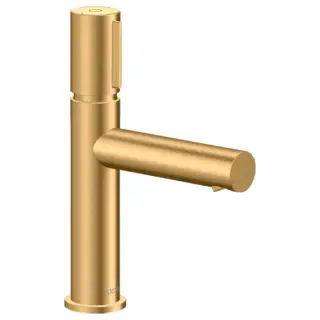 Axor Uno Смеситель для раковины на 1 отверстие с донным клапаном, цвет: шлифованная латунь 45012950