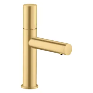 Axor Uno Смеситель для раковины на 1 отверстие с донным клапаном, цвет: шлифованное золото 45002250