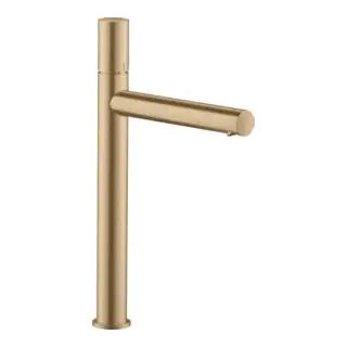 Axor Uno Смеситель для раковины высокий с донным клапаном на 1 отверстие, цвет: шлифованная бронза 45004140