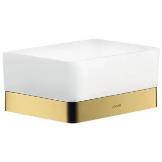 Axor Universal Полка стеклянная 15,3х11,1 cм, подвесная, латунь, цвет: полированное золото 42802990