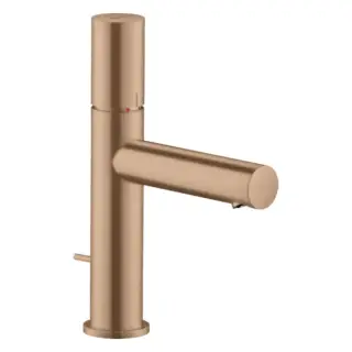 Axor Uno Смеситель для раковины на 1 отверстие с донным клапаном, цвет: шлифованное розовое золото 45001310