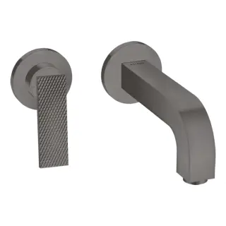 Axor Citterio Смеситель для раковины встраиваемый внешняя часть, с д/к, цвет: шлиф. черный хром 39181340