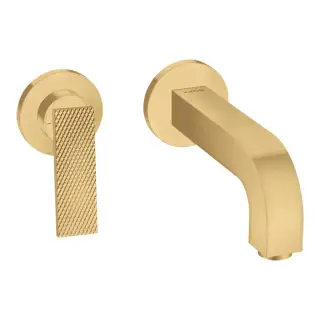 Axor Citterio Смеситель для раковины встраиваемый внешняя часть, с д/к, цвет: шлифованное золото 39181250