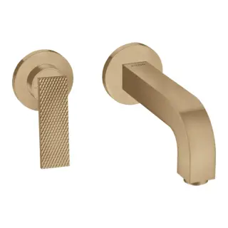 Axor Citterio Смеситель для раковины встраиваемый внешняя часть, с д/к, цвет: шлифованная бронза 39181140