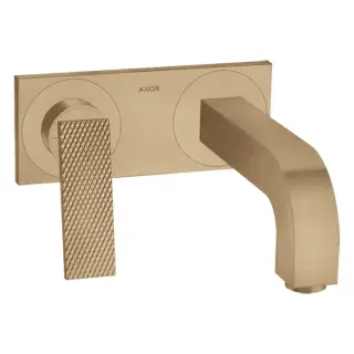 Axor Citterio Смеситель для раковины встраиваемый внешняя часть, с д/к, цвет: шлифованная бронза 39171140