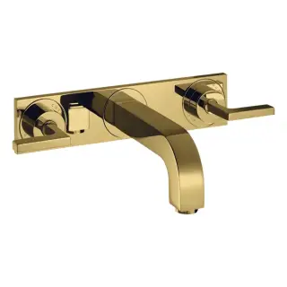 Axor Citterio Смеситель для раковины встраиваемый внеш. часть, с дон. клап., цвет: шлифован. золото 39148990