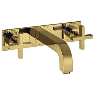 Axor Citterio Смеситель для раковины встраиваемый внеш. часть, с дон. клап., цвет: шлифован. золото 39144990