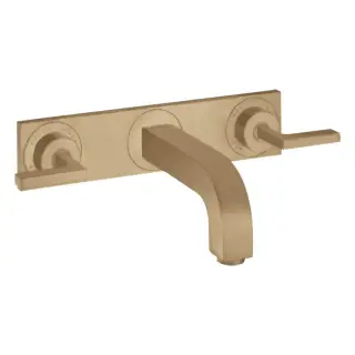 Axor Citterio Смеситель для раковины встраиваемый внеш. часть, с дон. клап., цвет: шлифован. бронза 39148140