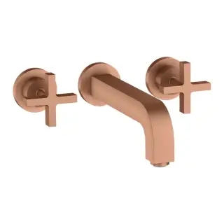 Axor Citterio Смеситель для раковины встраиваемый, внеш. часть, с д/к, цвет: шлиф. красное золото 39143310