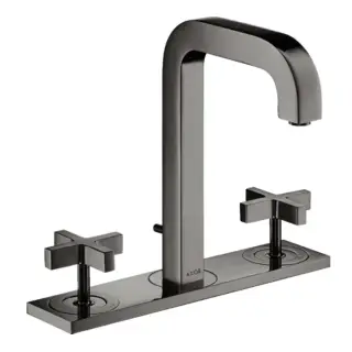 Axor Citterio Смеситель для раковины на 3 отверстия с донным клап., цвет: полированный черный хром 39134330